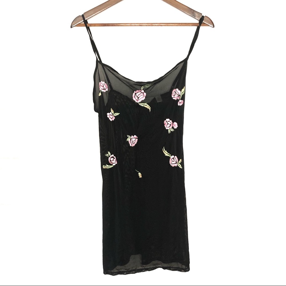 Victoria Secret Collection Roses Mesh Lingerie S